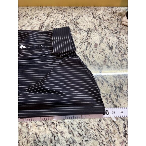 Bugatchi Uomo Button Up Dress Shirt 15 32/33 Black White Striped Corpcore Preppy - Picture 8 of 8